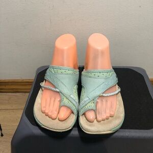 Merrell Hollyleaf Women’s Mint Green Sandals Slides Capri Size 8